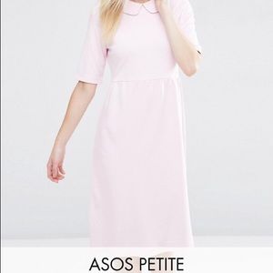 ASOS Petite Peter Pan Collar Smock Dress